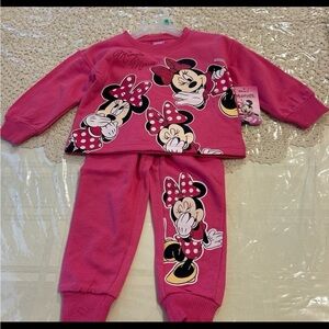 Disney Minnie Mouse jogging suit super soft